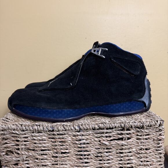 Nike Air Jordan 18 OG 2003 Black Sport Royal Size 10 305869-041